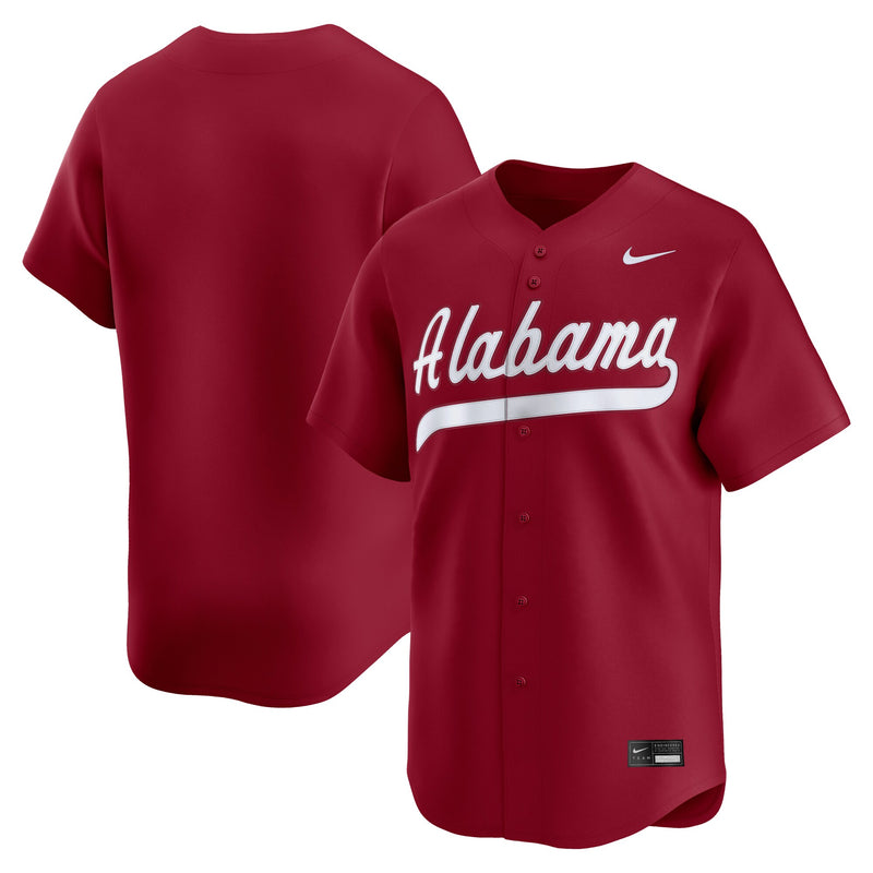 Nike Crimson Alabama Crimson Tide Baseball Limited Jersey – view 1