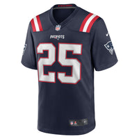 New England Patriots Marcus Jones Navy jersey – view 3
