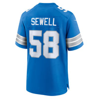 Detroit Lions Penei Sewell Blue jersey – view 3