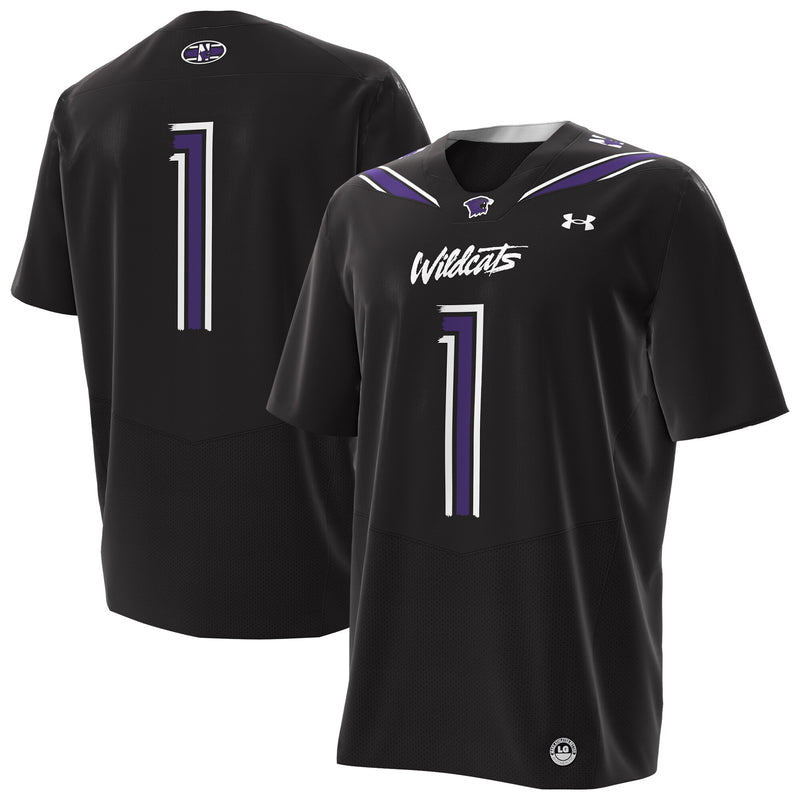 Northwestern Wildcats Black jersey – view 1