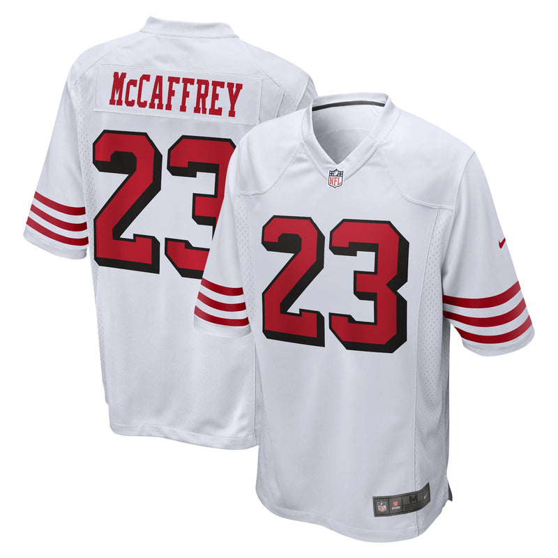 San Francisco 49ers Christian McCaffrey White jersey – view 1