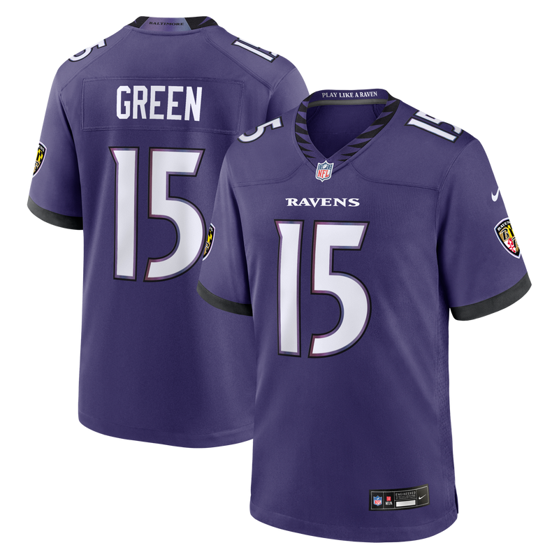 Baltimore Ravens Mike Green Purple jersey – view 1