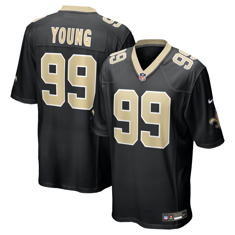 New Orleans Saints Chase Young Black jersey – view 1