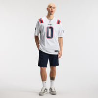 New England Patriots Christian Gonzalez White jersey – view 5