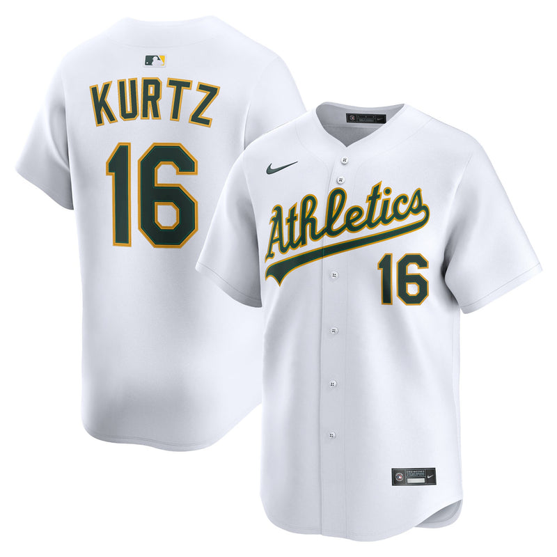 Athletics Nick Kurtz White jersey – view 1