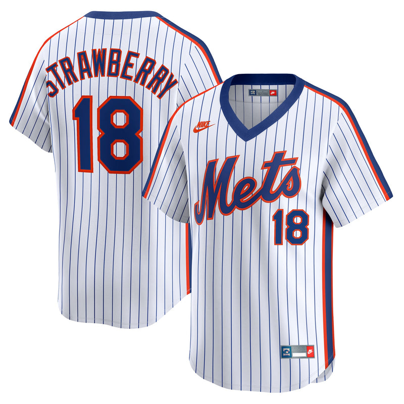 New York Mets Darryl Strawberry White jersey – view 1