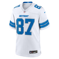 Detroit Lions Sam LaPorta White jersey – view 3