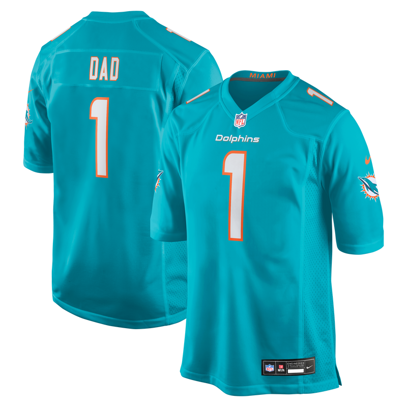 Miami Dolphins Aqua jersey – view 1