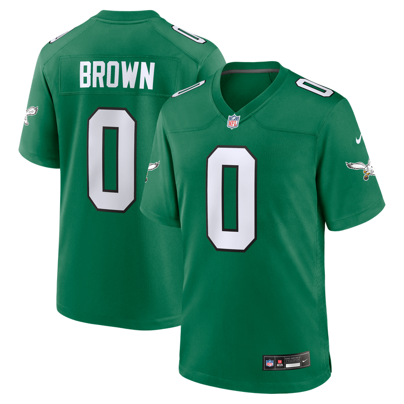 Philadelphia Eagles Marquise Brown Kelly Green jersey – view 1