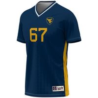 West Virginia Mountaineers Navy jersey – view 3