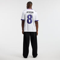 Baltimore Ravens Lamar Jackson White jersey – view 6
