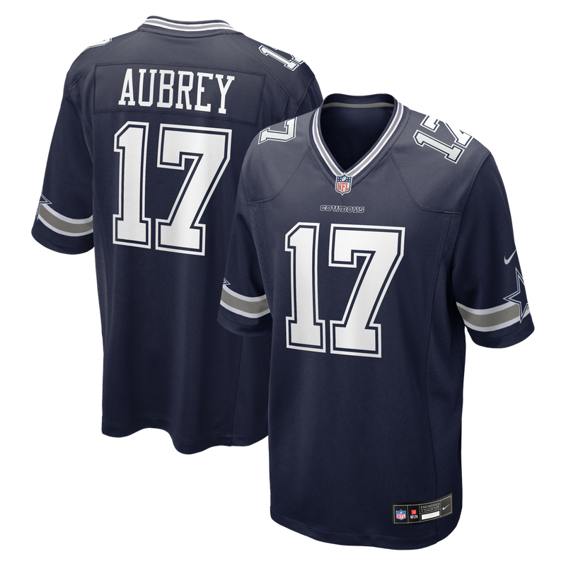 Dallas Cowboys Brandon Aubrey Navy jersey – view 1