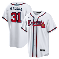 Atlanta Braves Greg Maddux White jersey – view 1