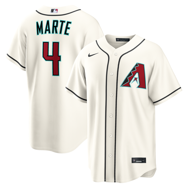 Arizona Diamondbacks Ketel Marte Cream jersey – view 1