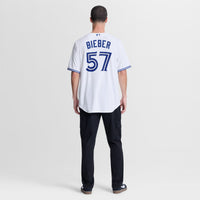 Toronto Blue Jays Shane Bieber White jersey – view 6
