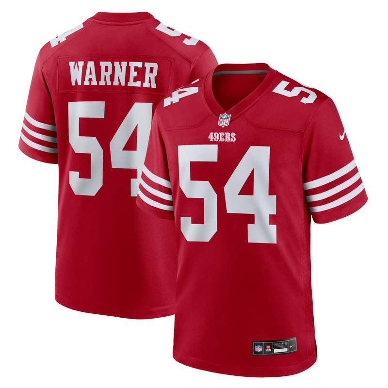 San Francisco 49ers Fred Warner Scarlet jersey – view 1