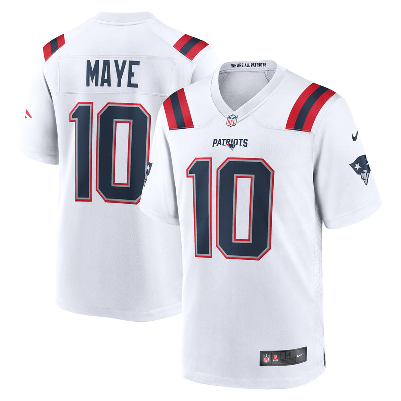 New England Patriots Drake Maye White jersey – view 1
