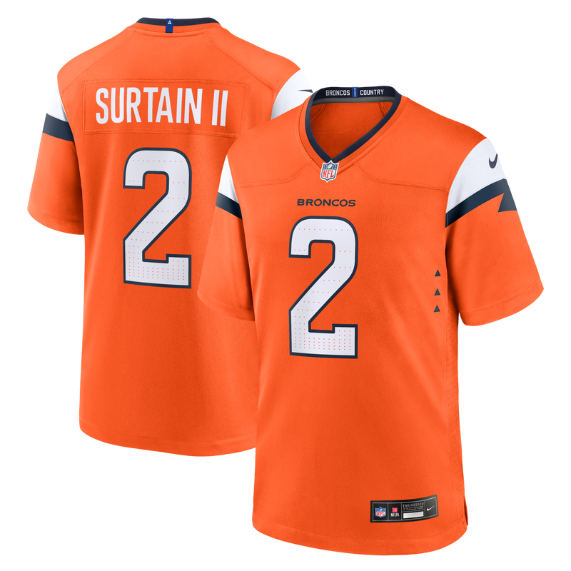 Denver Broncos Patrick Surtain II Orange jersey – view 1