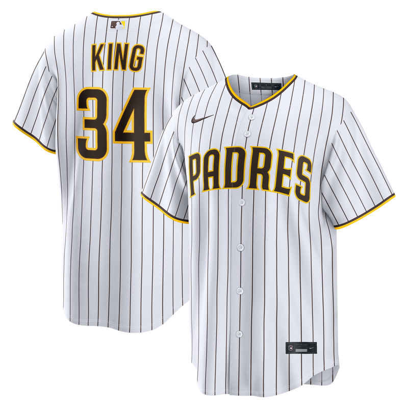 San Diego Padres Michael King White jersey – view 1