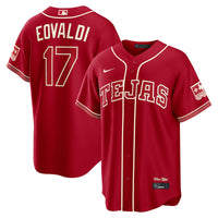 Texas Rangers Nathan Eovaldi Red jersey – view 2