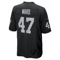 Las Vegas Raiders Alex Ward Black jersey – view 3