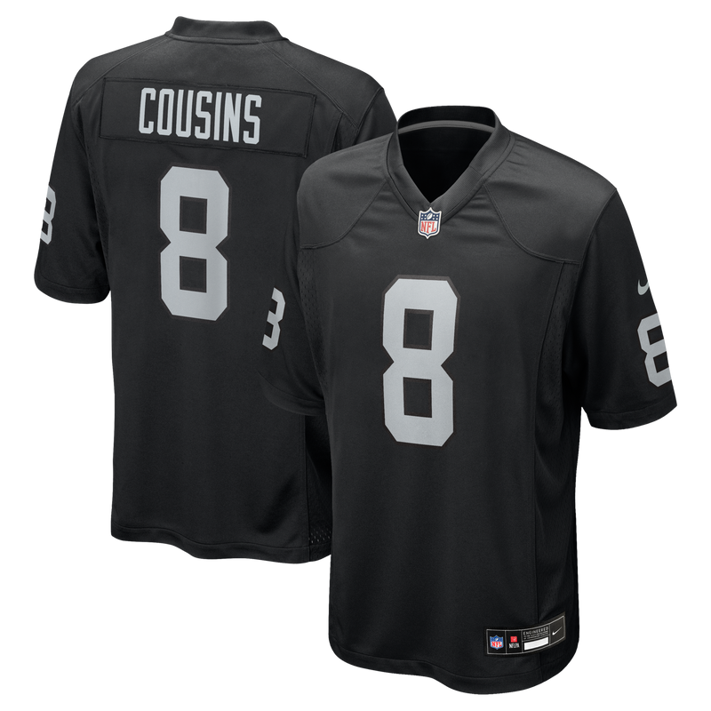 Las Vegas Raiders Kirk Cousins Black jersey – view 1