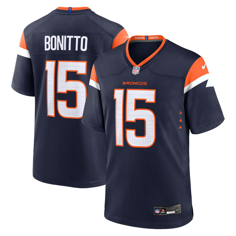 Denver Broncos Nik Bonitto Navy jersey – view 1