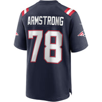New England Patriots Bruce Armstrong Navy jersey – view 4