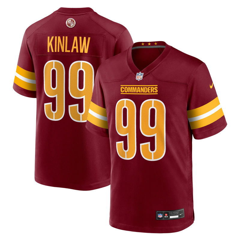 Washington Commanders Javon Kinlaw Burgundy jersey – view 1