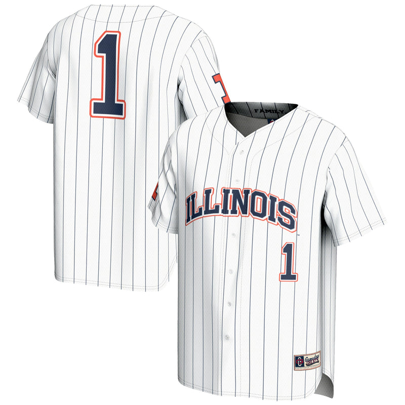 Illinois Fighting Illini Lightweight White jersey – view 1