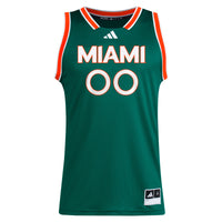 Miami Hurricanes adidas Green jersey – view 3
