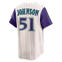 Arizona Diamondbacks Randy Johnson Cream jersey – view 4