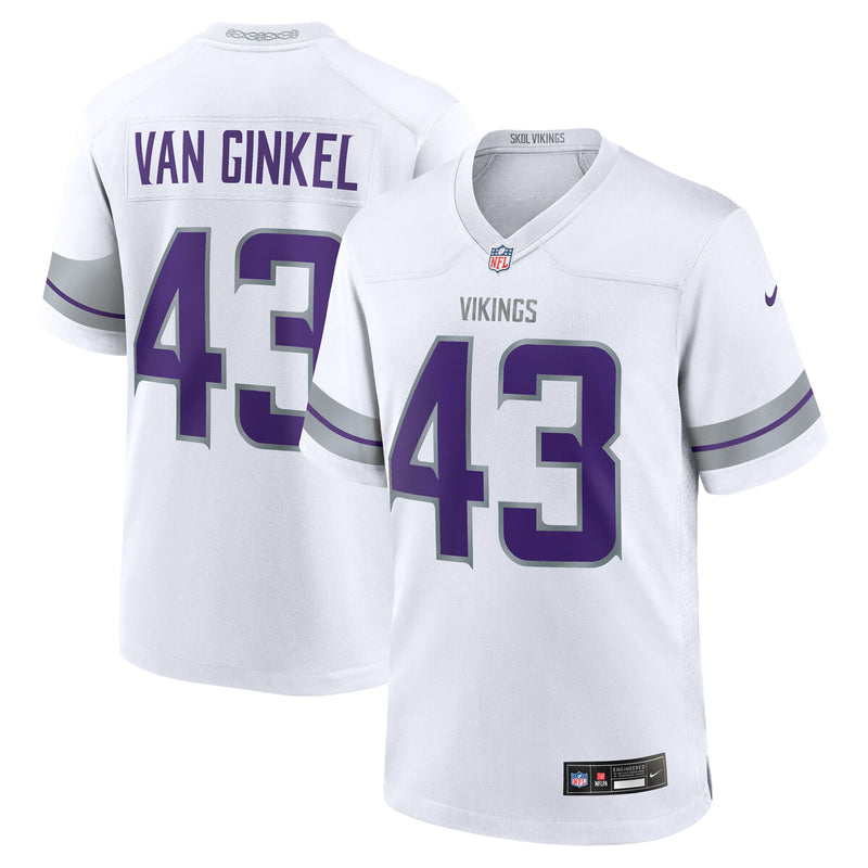 Minnesota Vikings Andrew Van Ginkel White jersey – view 1