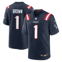 New England Patriots A.J. Brown Navy jersey – view 2