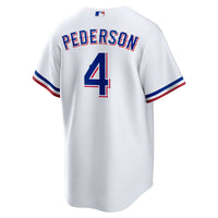 Texas Rangers Joc Pederson White jersey – view 4