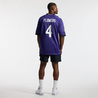 Baltimore Ravens Zay Flowers Purple jersey – view 6