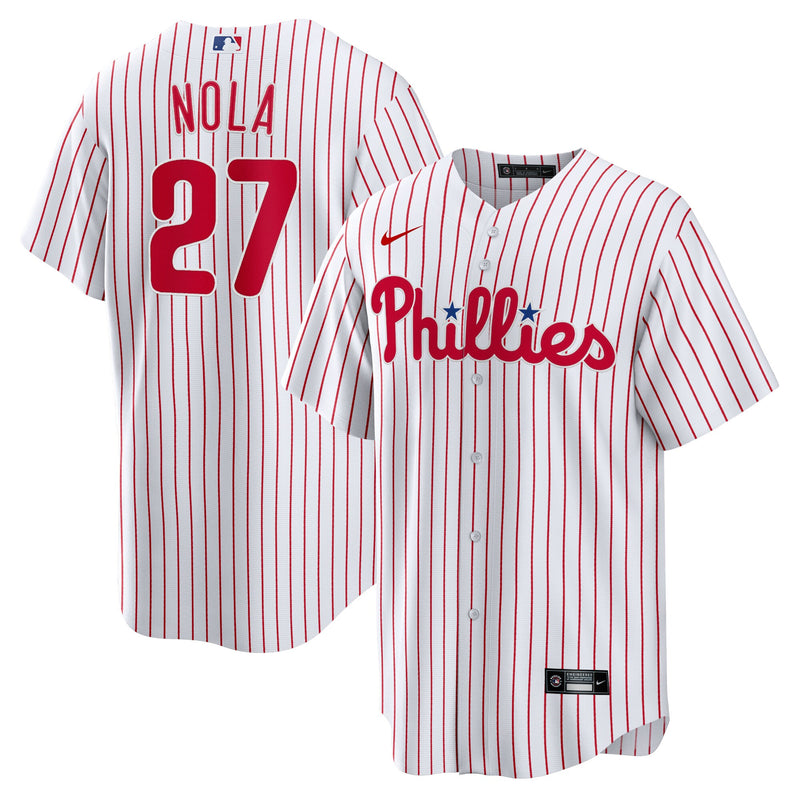 Philadelphia Phillies Aaron Nola White jersey – view 1