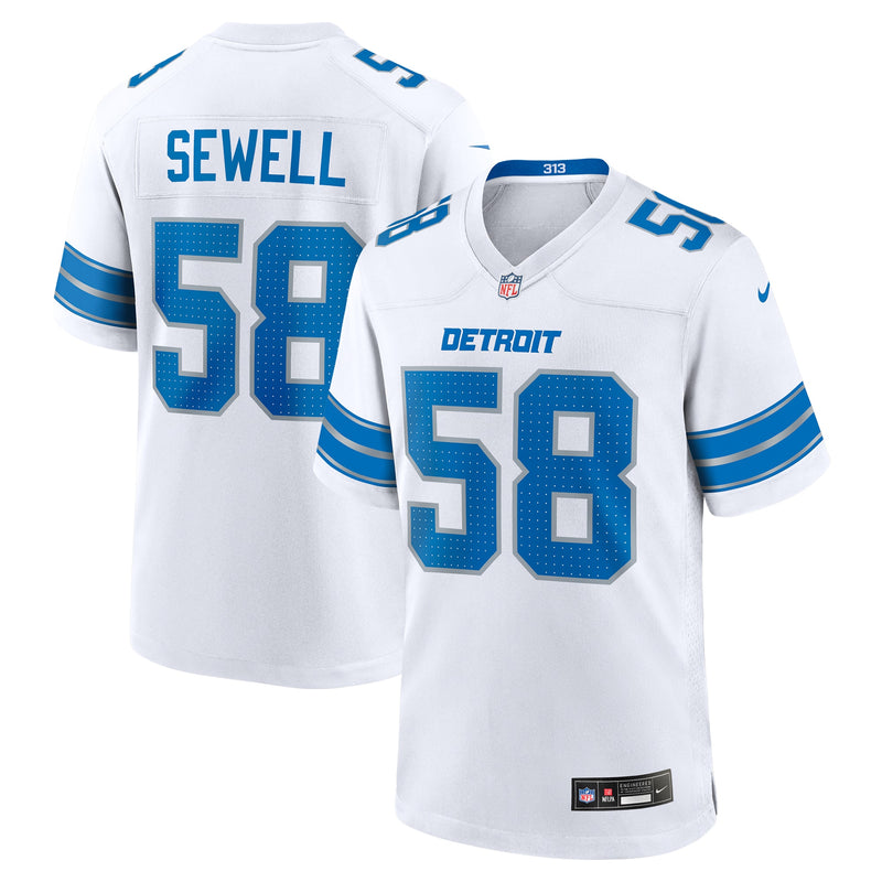 Detroit Lions Penei Sewell White jersey – view 1