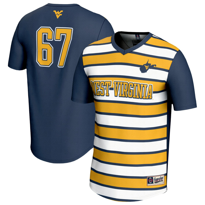 West Virginia Mountaineers Lightweight Navy jersey – view 1