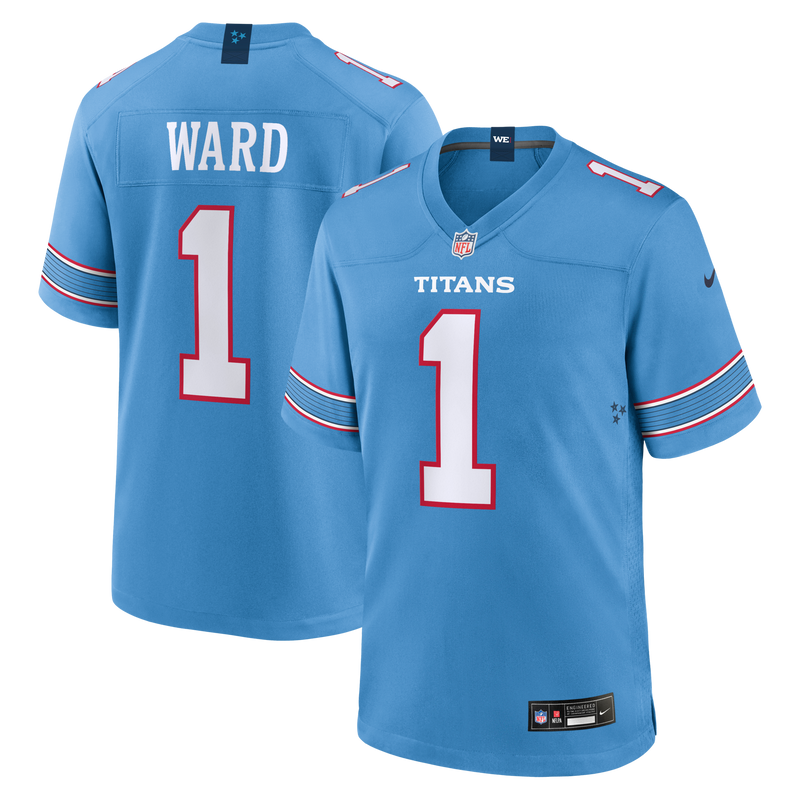 Tennessee Titans Cameron Ward Blue jersey – view 1