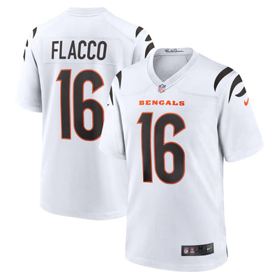 Cincinnati Bengals Joe Flacco Nike White Game Jersey
