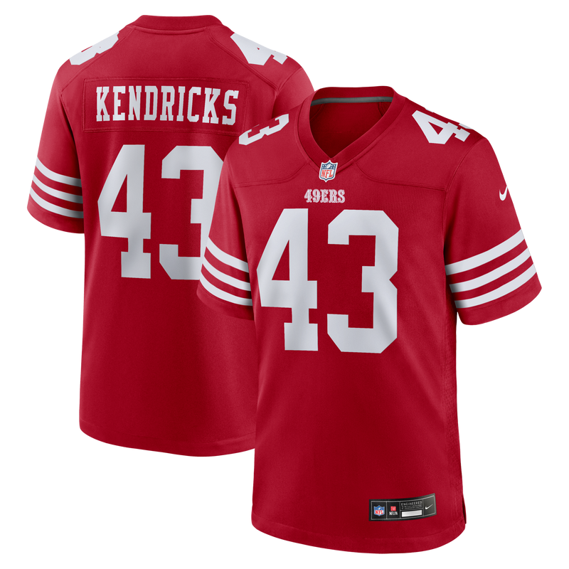 San Francisco 49ers Eric Kendricks Scarlet jersey – view 1