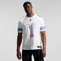Tennessee Titans Cameron Ward White jersey – view 5