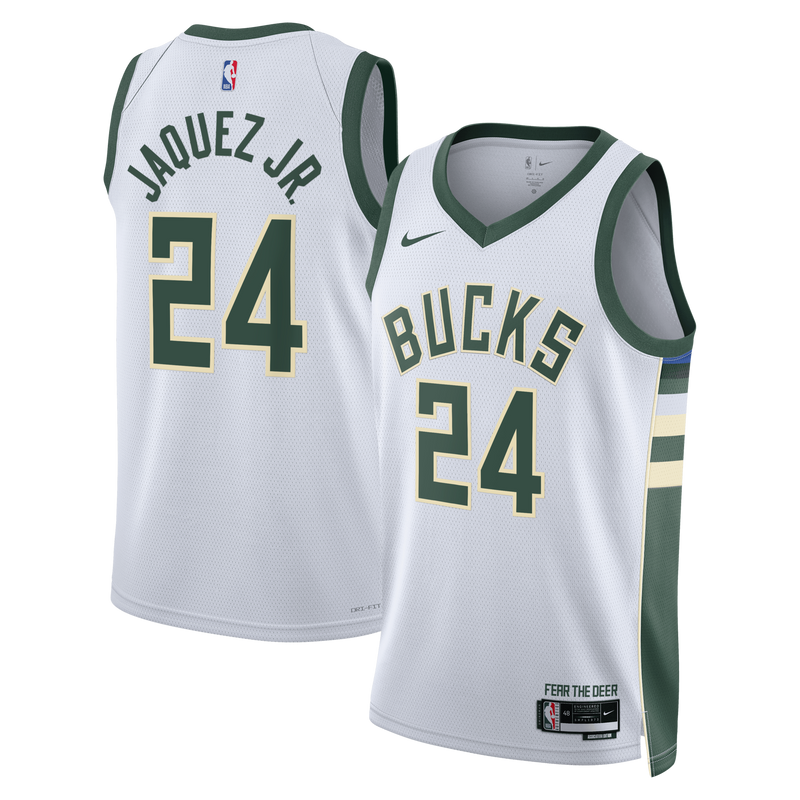 Milwaukee Bucks Jaime Jaquez Jr. - White jersey – view 1