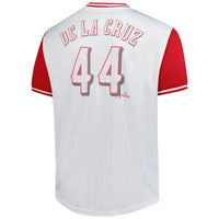Cincinnati Reds Elly De La Cruz White jersey – view 4