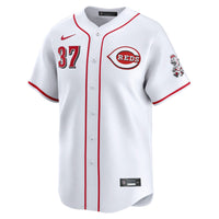 Cincinnati Reds Tyler Stephenson White jersey – view 3