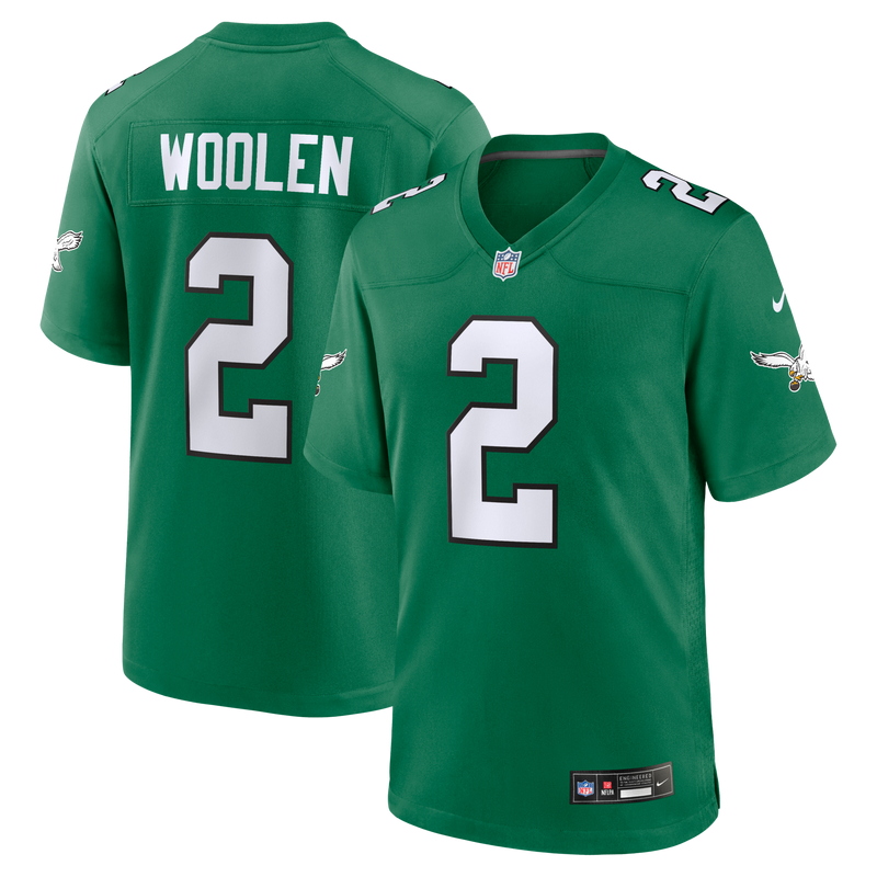 Philadelphia Eagles Tariq Woolen Kelly Green jersey – view 1