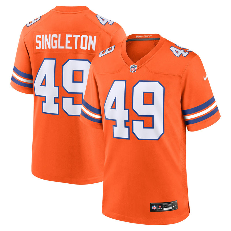 Denver Broncos Alex Singleton Orange jersey – view 1