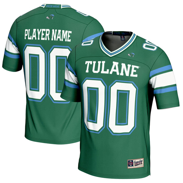 Tulane Green Wave GameDay Greats NIL Pick-A-Player Football Jersey - Green