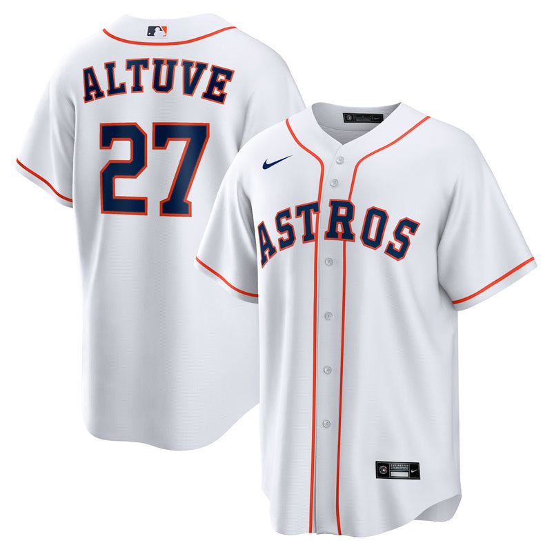 Houston Astros Jose Altuve White jersey – view 1
